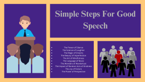 Simple Steps For Good Speech